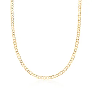 Ross-Simons Men's 3.6mm 14kt Yellow Gold Curb Link Necklace