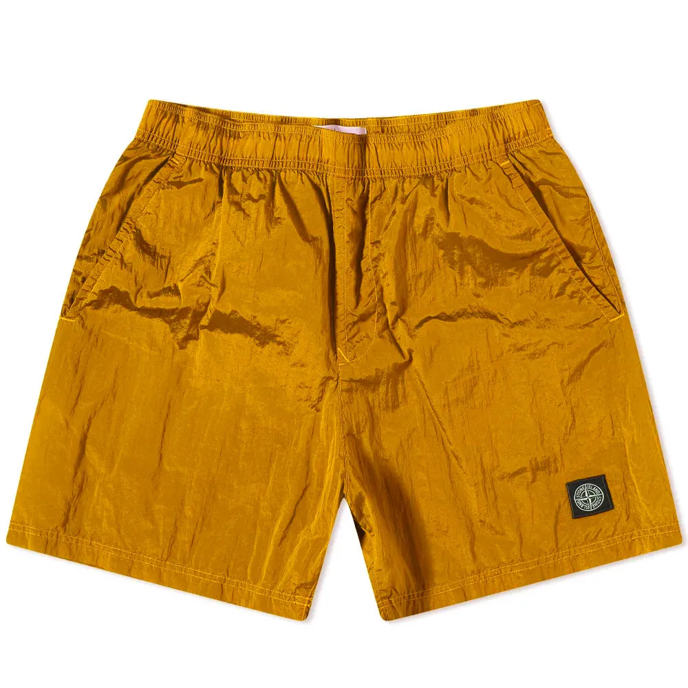 Stone Island Arancio Nylon Metal Swimshorts