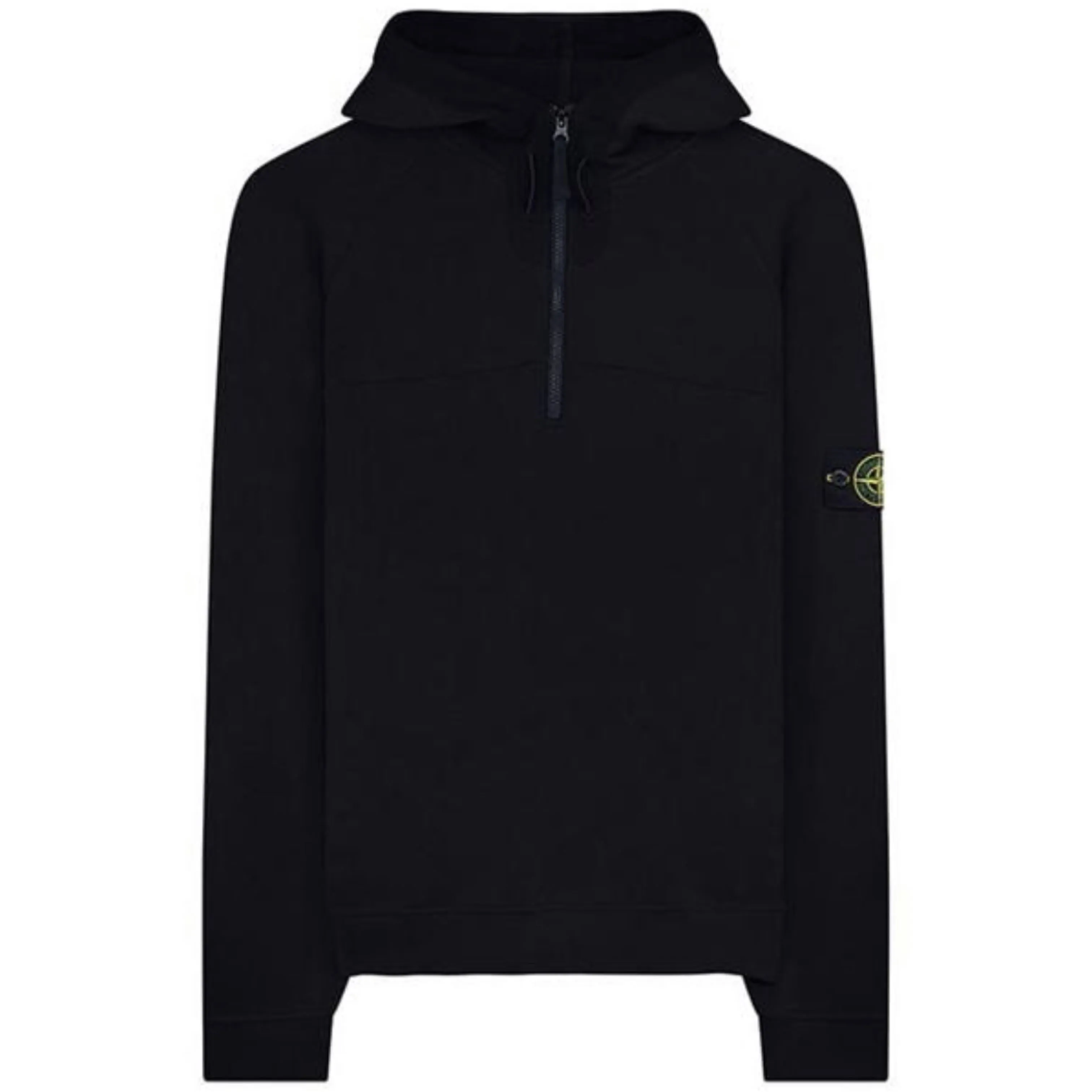 Stone Island Black 1/4 Zip Hoodie