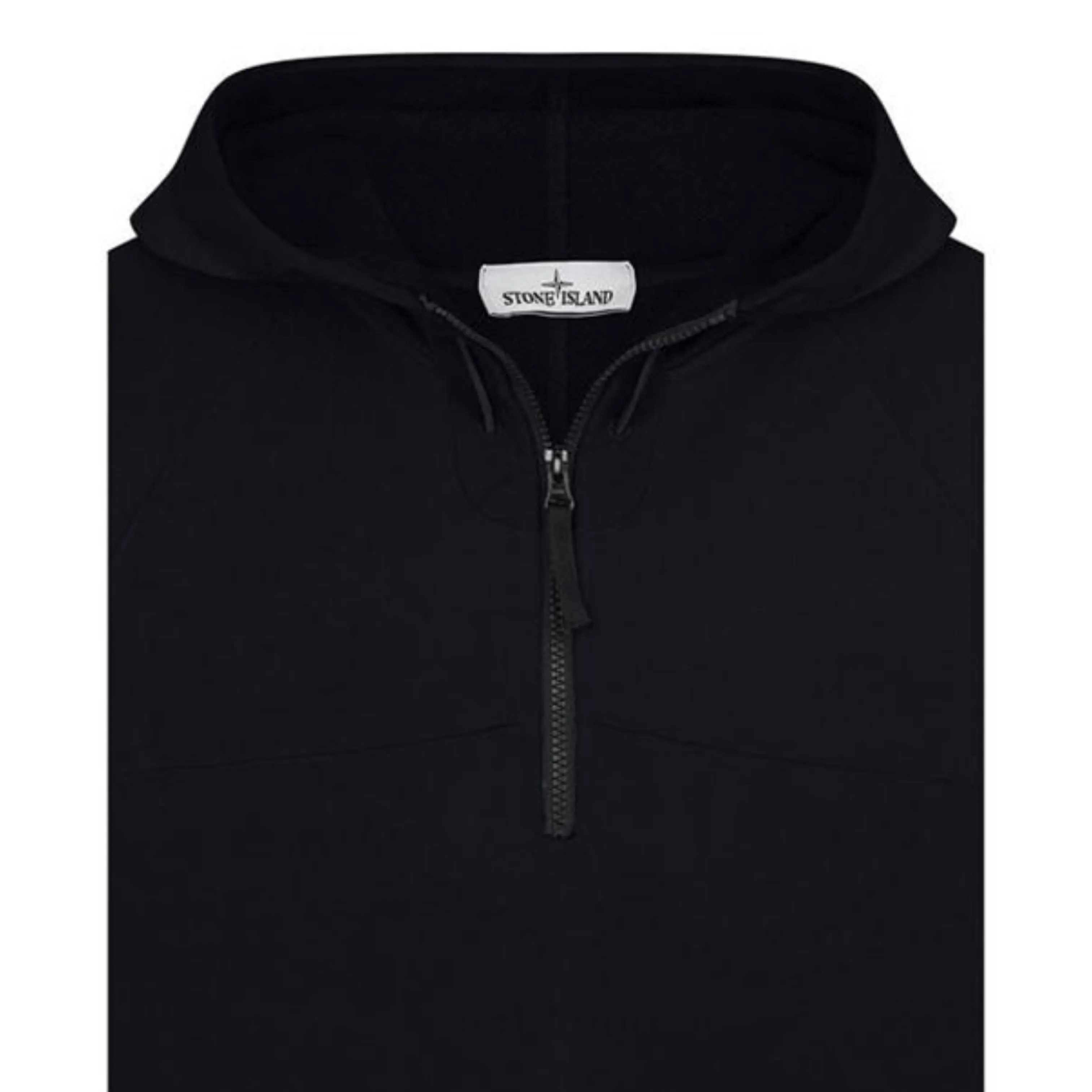 Stone Island Black 1/4 Zip Hoodie