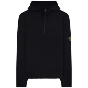 Stone Island Black 1/4 Zip Hoodie