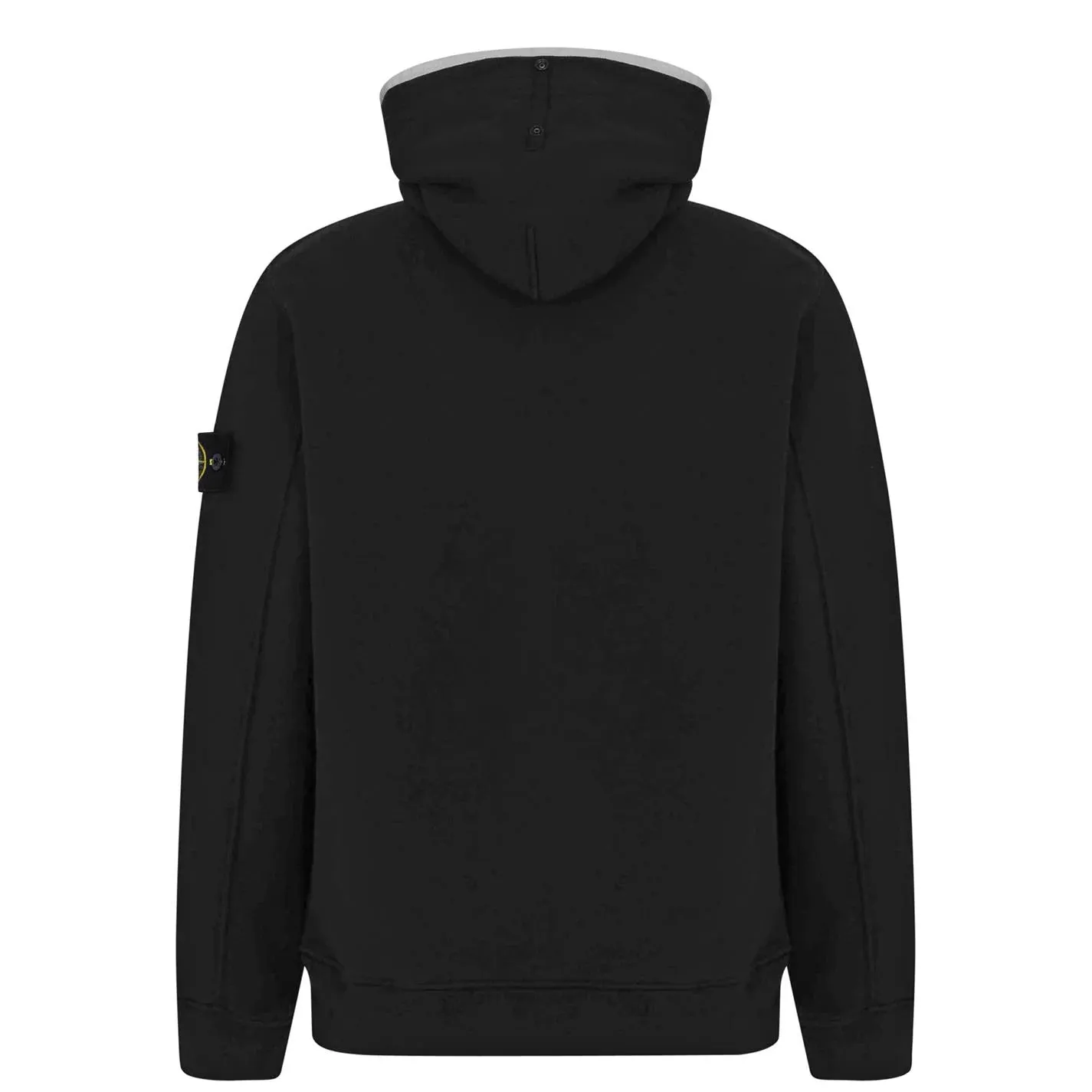 Stone Island Black Contrast Piping Hoodie