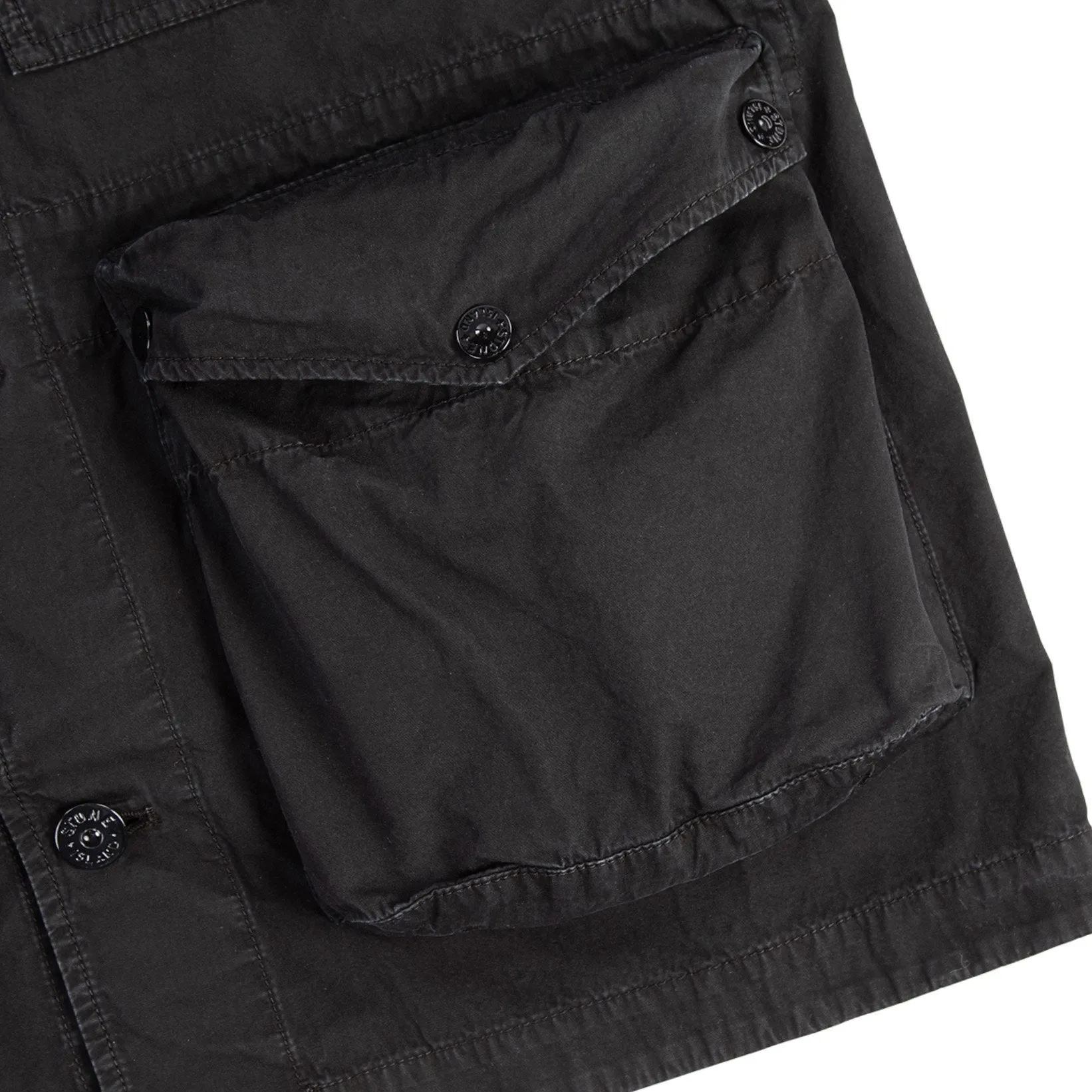 Stone Island Black Tela Cotton Jacket