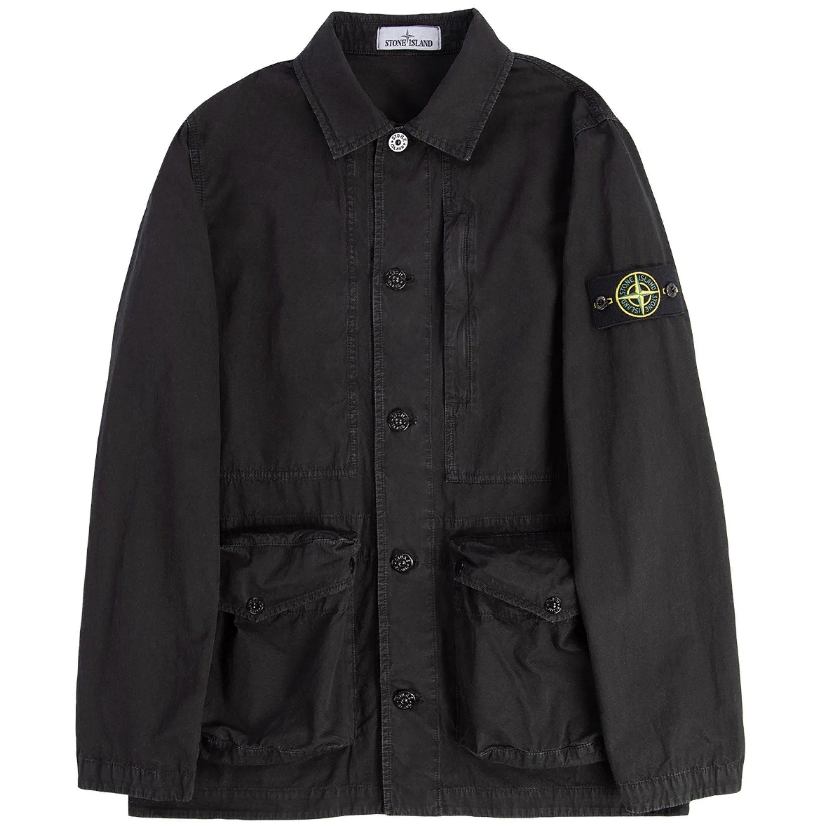 Stone Island Black Tela Cotton Jacket