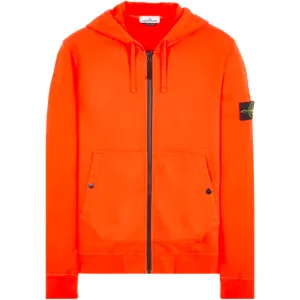 Stone Island Brushed Cotton Full Zip Hoodie