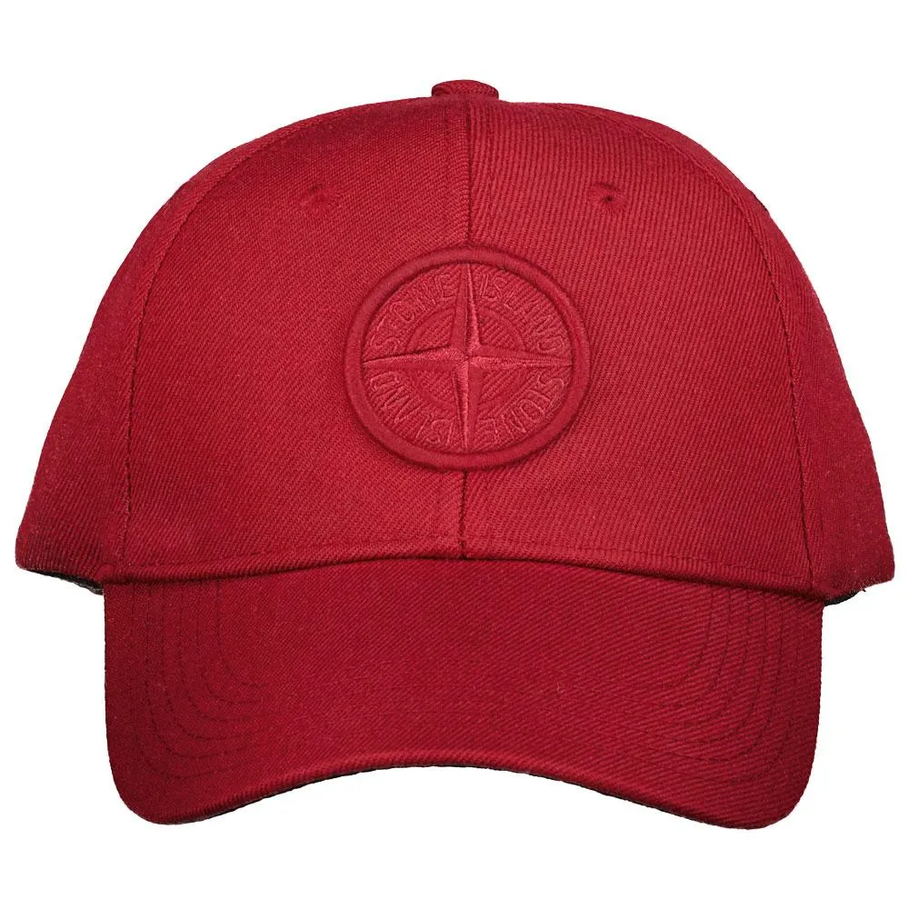 Stone Island Cherry Embroidered Logo Cap