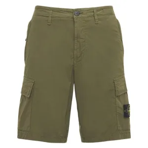 Stone Island Khaki Cargo Shorts