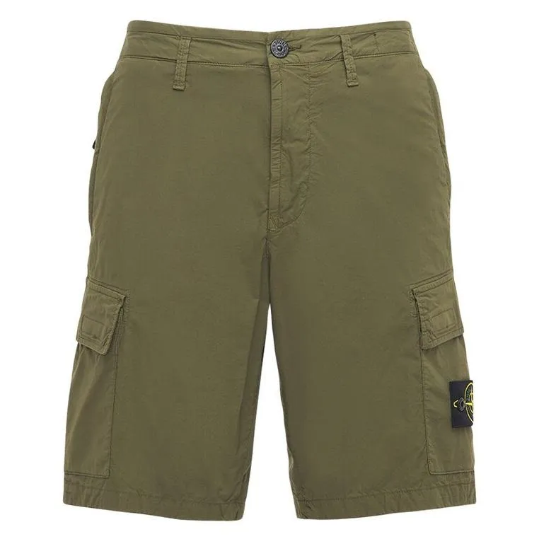 Stone Island Khaki Cargo Shorts