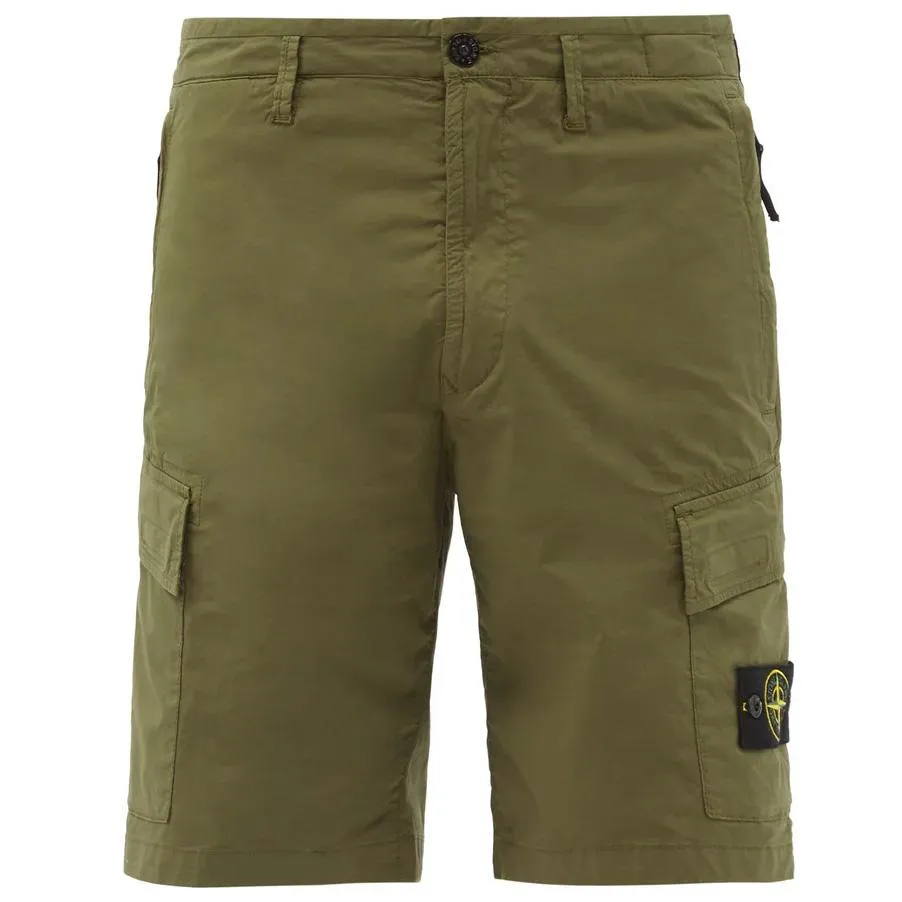 Stone Island Khaki Tela Cargo Shorts