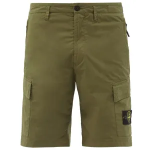 Stone Island Khaki Tela Cargo Shorts