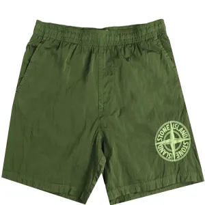 Stone Island Nylon Metal Embroidered Logo Swimshorts