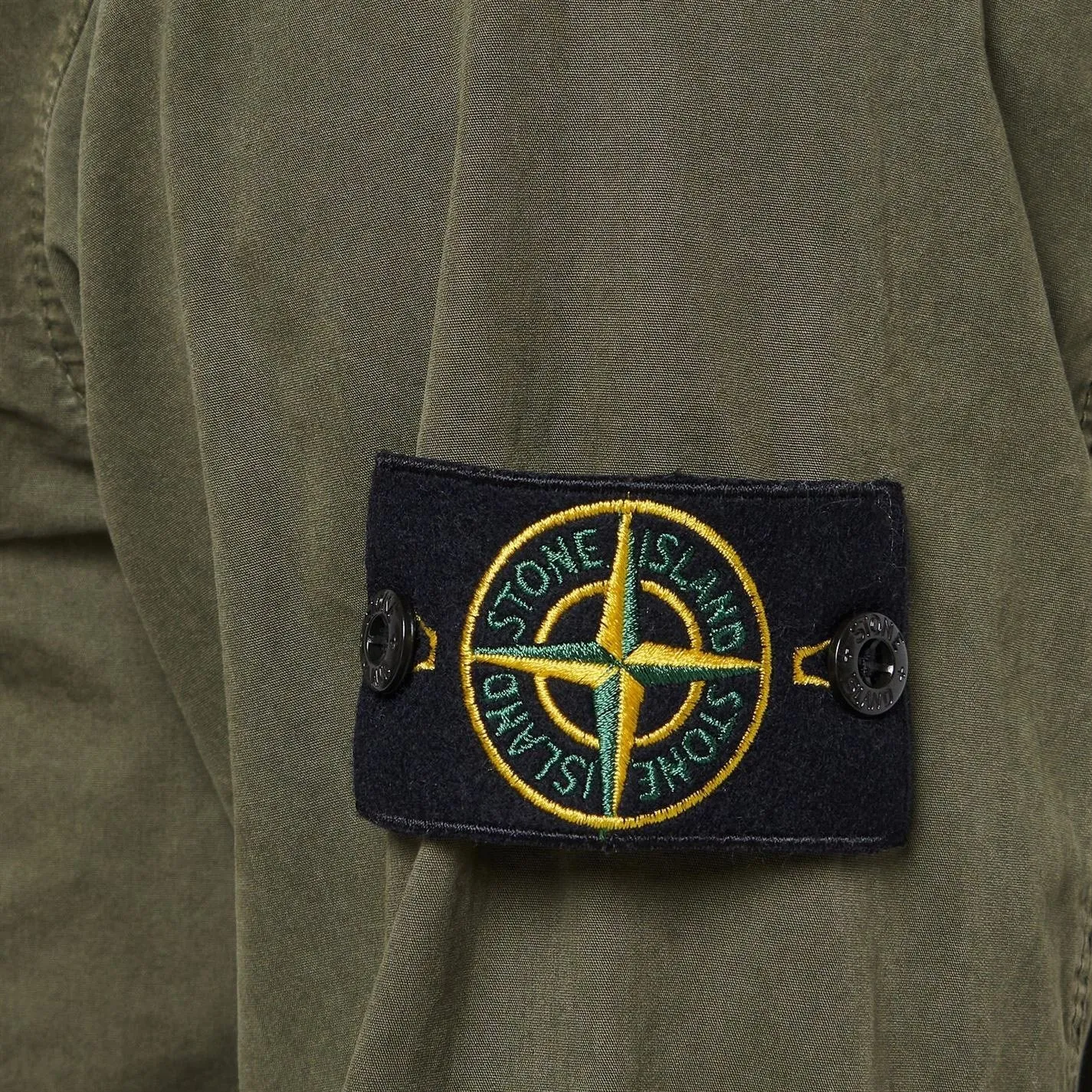 Stone Island Olive Zip Pocket Overshirt