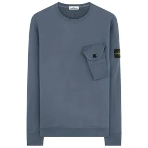 Stone Island Powder Blue Pocket Sweatshirt