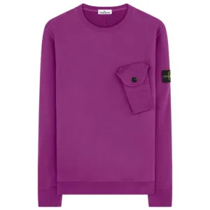 Stone Island Purple Pocket Sweatshirt