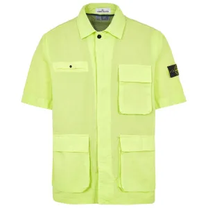 Stone Island Tela Cotone Short Sleeve Shirt