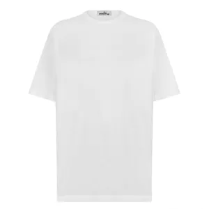 Stone Island White Embroidered Logo T-Shirt