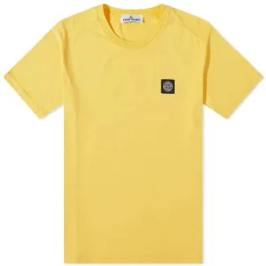 Stone Island Yellow Patch Logo T-Shirt