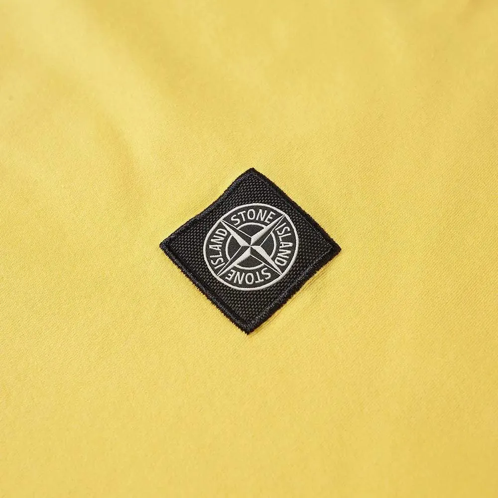 Stone Island Yellow Patch Logo T-Shirt