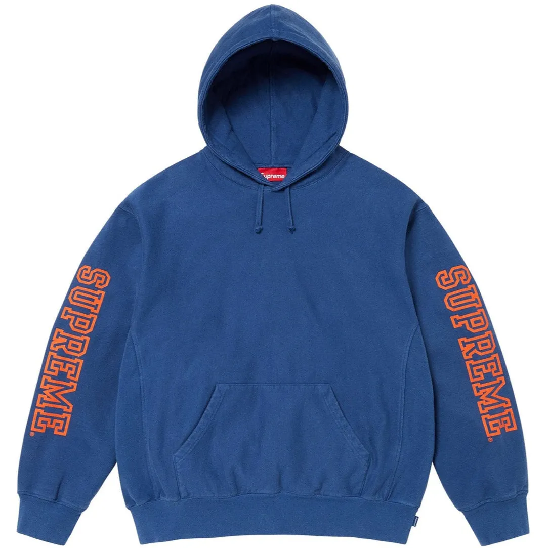 Supreme Blue Logo Hoodie