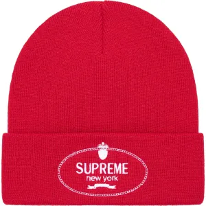 Supreme Embroidered Crest Beanie