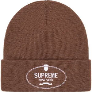 Supreme Embroidered Crest Beanie