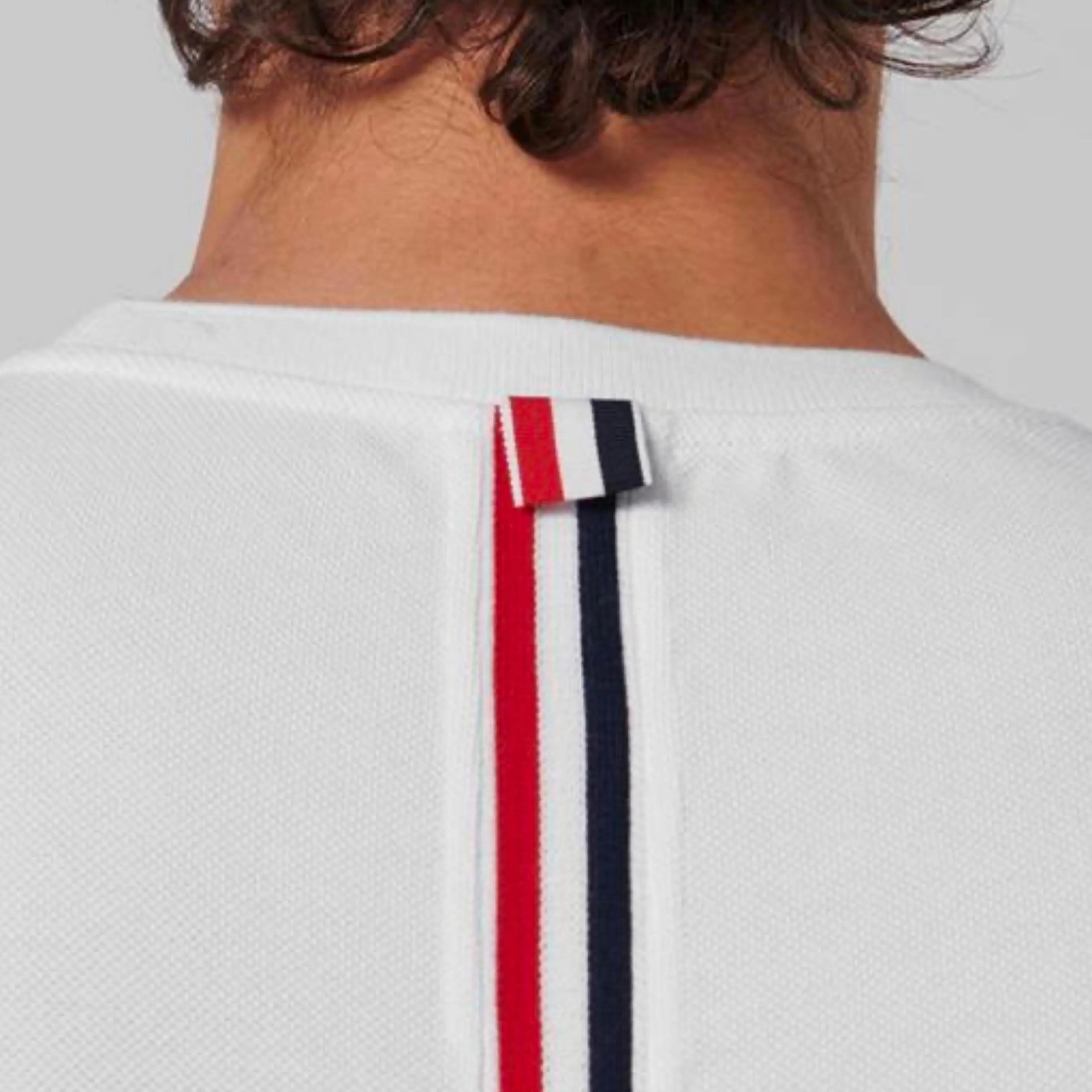 Thom Browne White Relaxed Fit T-Shirt