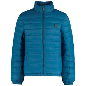 True Religion Blue Logo Down Coat