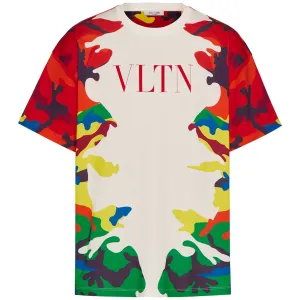 Valentino Camouflage Print T-Shirt