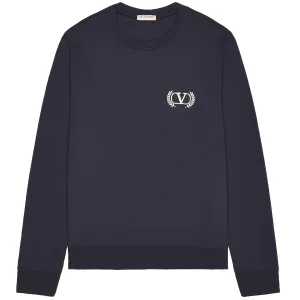 Valentino Navy Logo Sweatshirt