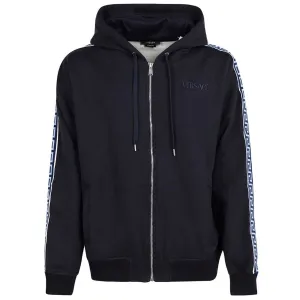 Versace Cashmere Logo Trim Hoodie