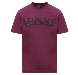 Versace Purple Logo T-Shirt