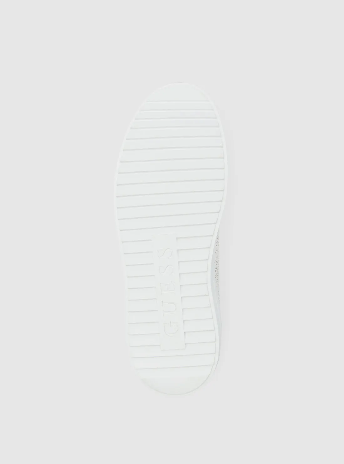 White Denesa Low-Top Platform Sneakers Guess