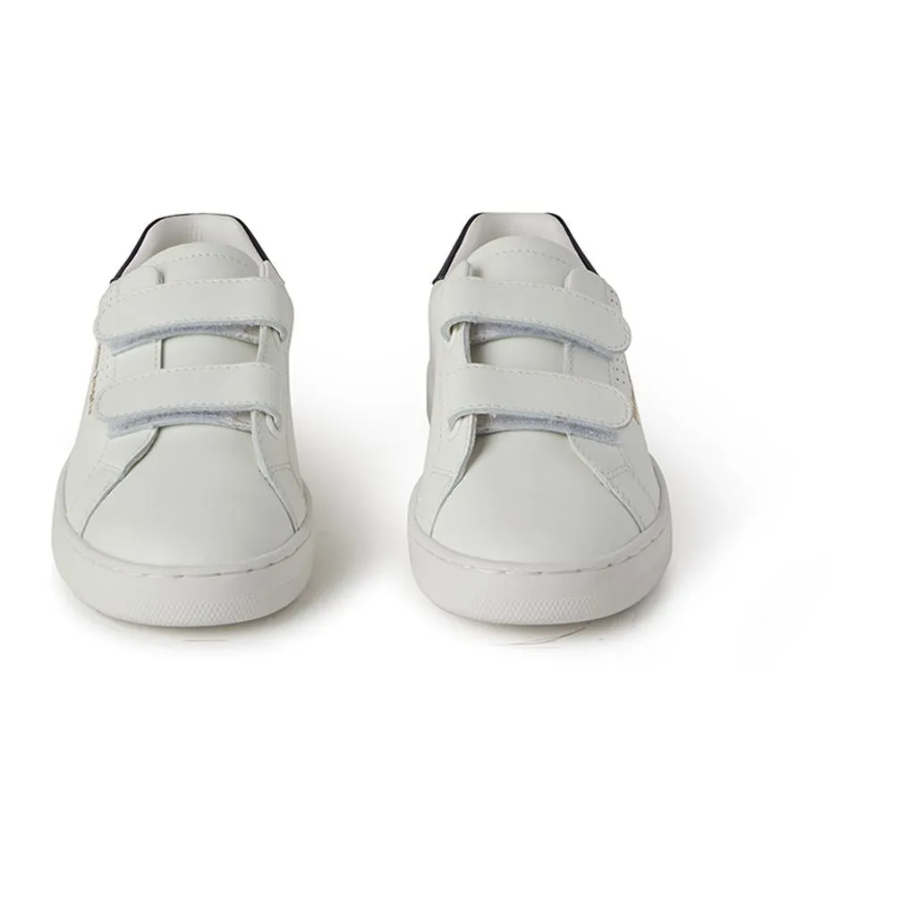 White Velcro Sneakers