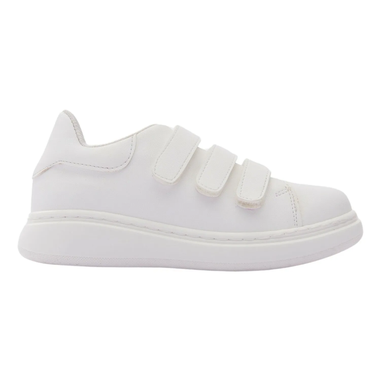 White Velcro Sneakers