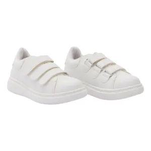 White Velcro Sneakers